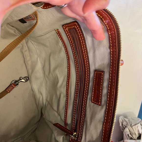 Dooney & Bourke Purple TCU Satchel - Picture 8 of 10